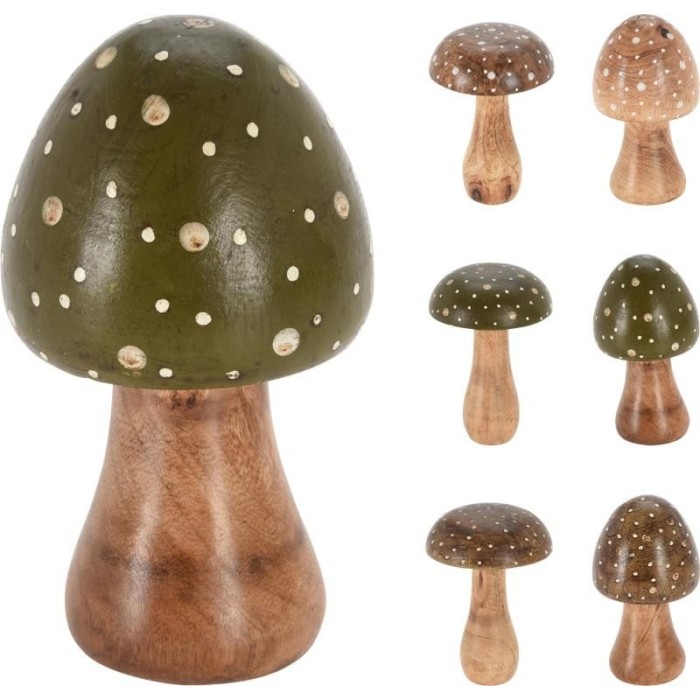 FUNGO LEGNO POIX VERDE 9X15 2 ASS.